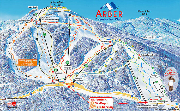 Ski map of Bodenmais - Großer Arber